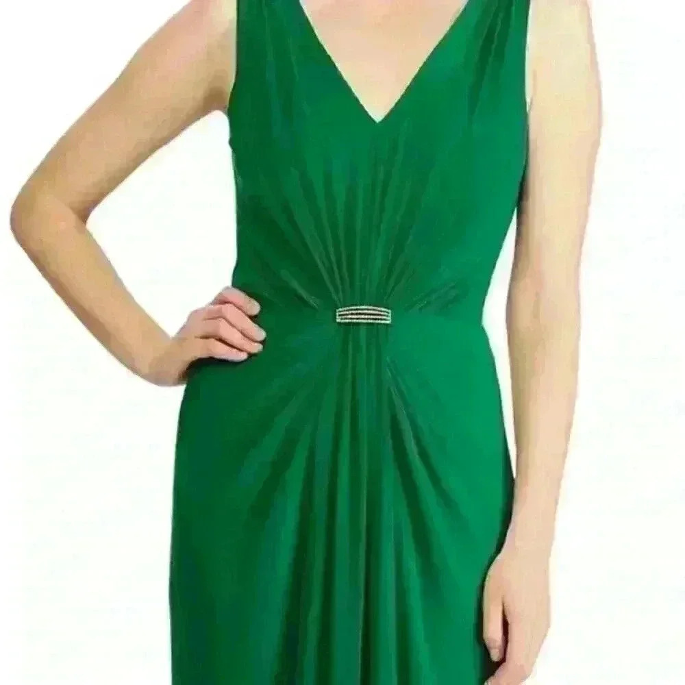 Ralph Lauren Sleeveless Rhinestone Gown Size 0 - Picture 8 of 9